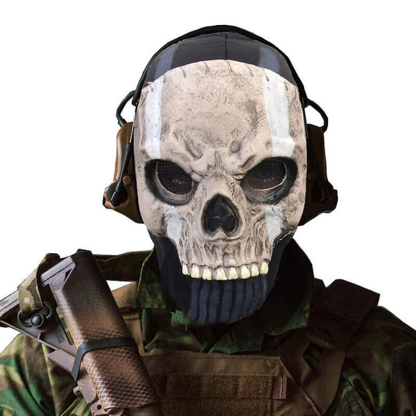 video game characters, Simon Ghost Riley, face mask, military, pistol,  dogtag, comtacs, mask, vest, chest rig, Call of Duty, Call of Duty: Modern  Warfare 2, video games, video game art, gun